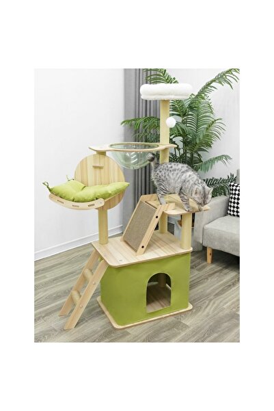 Golden cat Mekidulu Cat Tree - 150cm Cat Tower for Indoor Cats