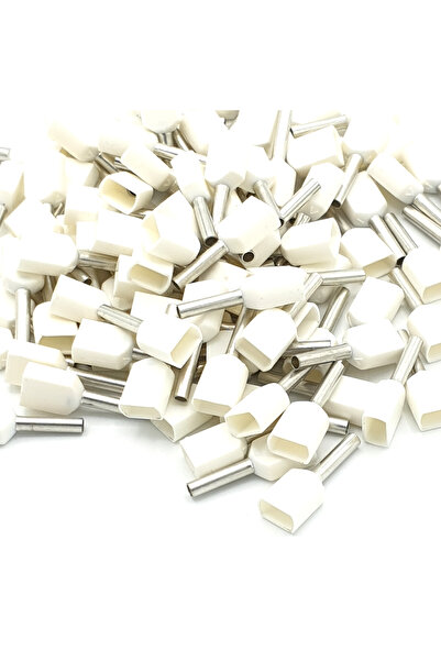 Other 100 buc Terminale izolate pentru cablu, 0,5 mm, albe, cu dublă etanșare, sertizare