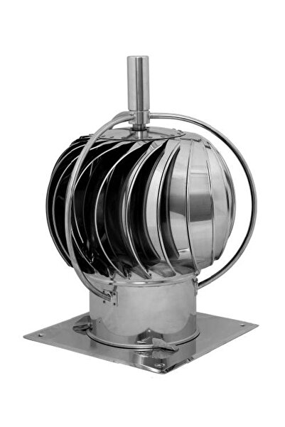 Other 200mm Spinning Chimney Cowl External Bearing Stainless Steel Rotating with extra Roof Plate