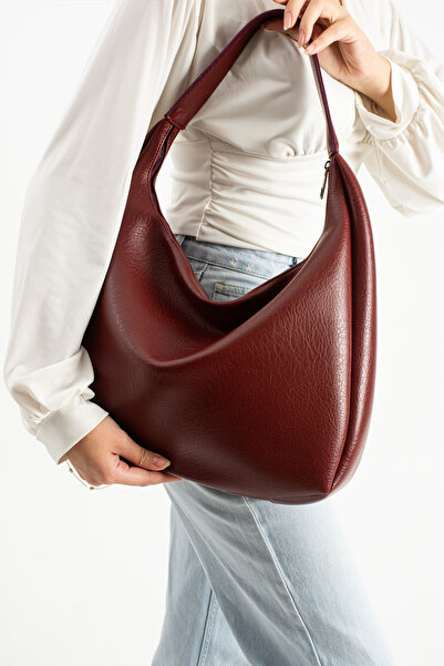 Berlin bags Geantă de umăr pentru femei SHABBY din piele moale, cu buzunar du...