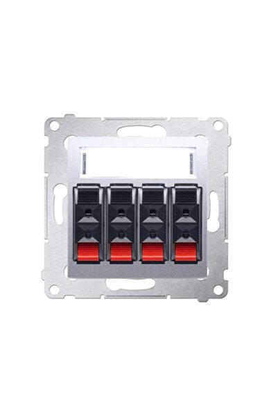 Other Mufă difuzor cu 4 căi pentru conectarea a 4 incinte, argintiu mat, Simon54