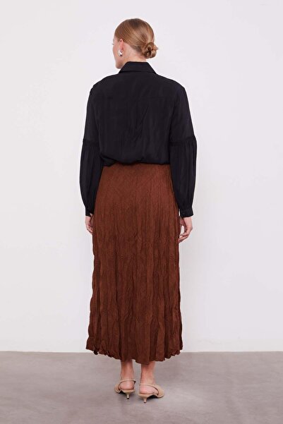 Levidor Coffee Crinkle Model Skirt