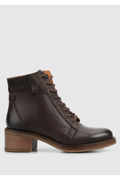 Provoq Brown Leather Women's Boots