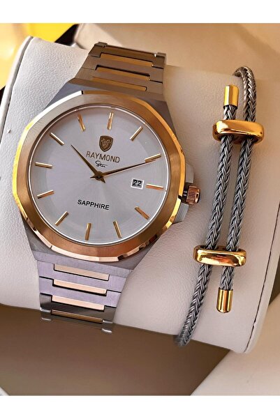 Raymond Nişan Ve Damatlara Özel Çelik Kordon 2 Yıl Garantili 5 Atm Erkek Kol ...