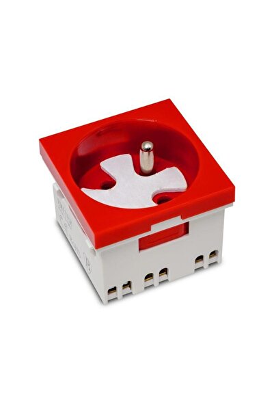 Other Priză modulară de 230V cu împământare, simplă, standard, 45x45, cu bloc...