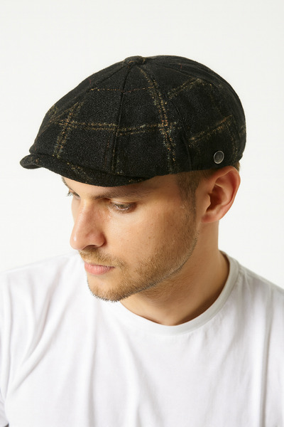 ZERAMİNE قبعة رجالية من الصوف – موديل كلاسيكي على طراز نيوزبوي