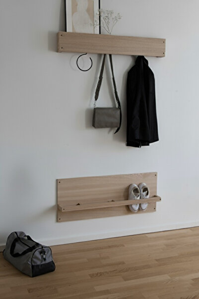 Modüler Ekipman %100 MASİF LADİN AĞACI | Gizli Askılıklı Duvar Vestiyeri ve A...