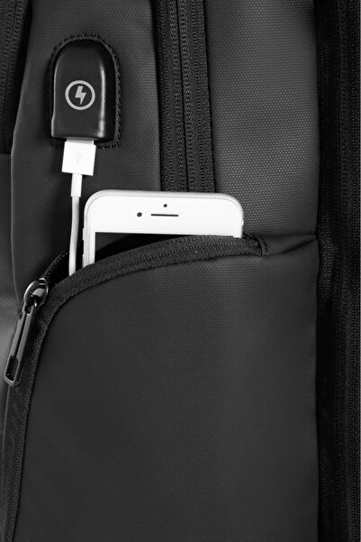 R BAG Backpack, R-bag Vector, USB port, laptop compartment, anti-theft pocket, waterproof, 43x32x10cm