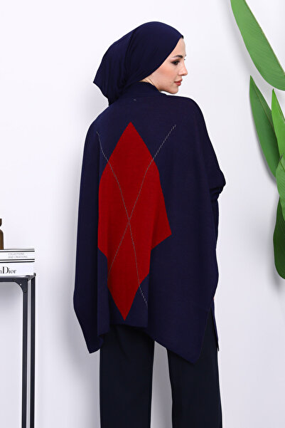 İmajButik Πανσό με πλαϊνό σκίσιμο σε μπλε ναυτικό χρώμα