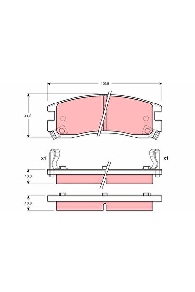 TRW Set Placute Frana Frana Disc Buick Regal/Riviera Cupe Cadillac Allante/De...