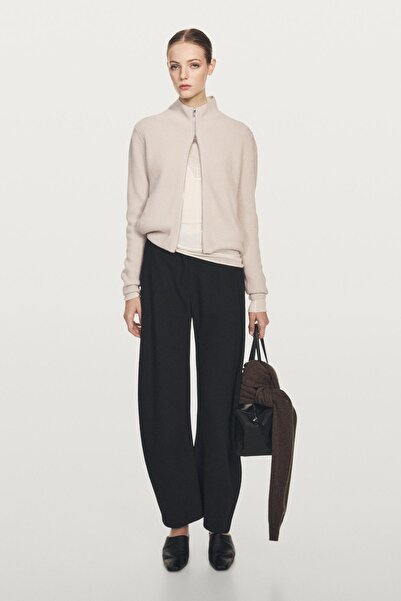 Massimo Dutti %100 kaşmir fermuarlı hırka