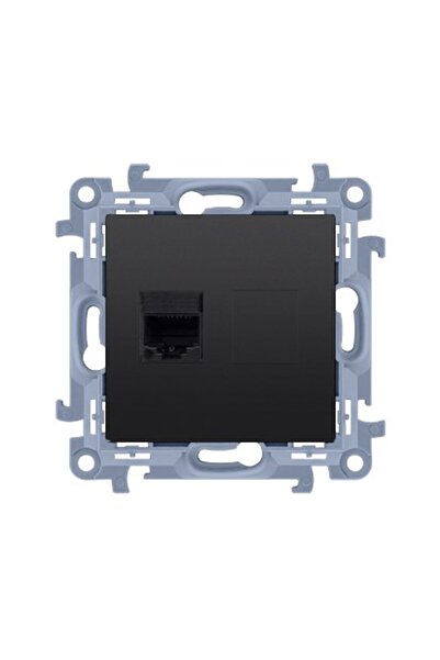 Other Priză ecranată Simon10 RJ45 Cat 6, negru mat