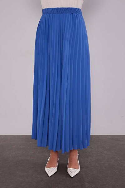 Levidor Синя плісирована спідниця з еластичною талією