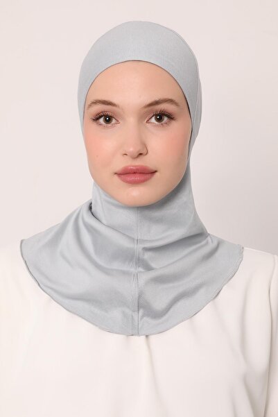 Levidor A.Gri Hijabchi Bonnet with Neck Collar