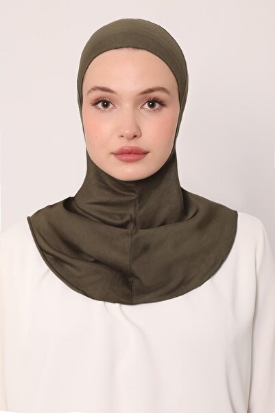 Levidor Khaki Hijabchi Neck Collar Bonnet