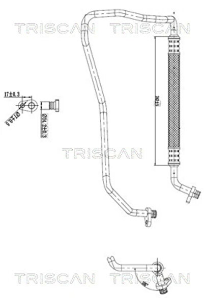 TRISCAN Conducta Presiune Variabila Aer Conditionat Citroen C3 Aircross 2/C3 ...