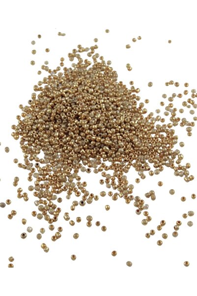 Serhat Aksesuar ve El İşçilik خرز ذهبي أصفر فاتح بقطر 3 مم (100 جرام، 6000 قطعة)