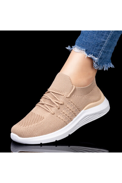 Modlet.ro Women's khaki lace-up sport shoes MOD08186