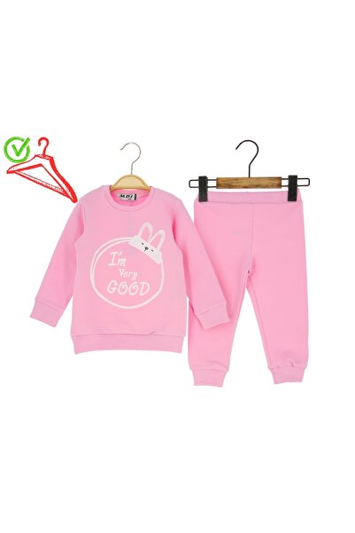 Atabay Kids Atabay 225-10-25 Baby Girl Set 2-Piece I m Very Good Cat Printed ...