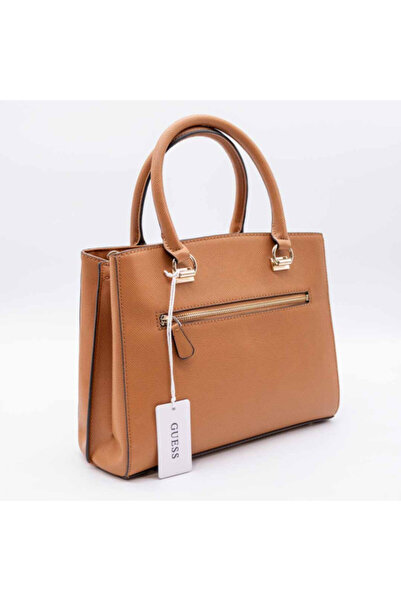 Guess – Medium Noelle Light Cognac Bag in Saffiano Leather