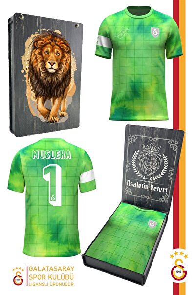 Galatasaray Orijinal Lisanslı Muslera Match Day Çocuk T-shirt Gs Aslan Baskılı Hediyelik Kutu