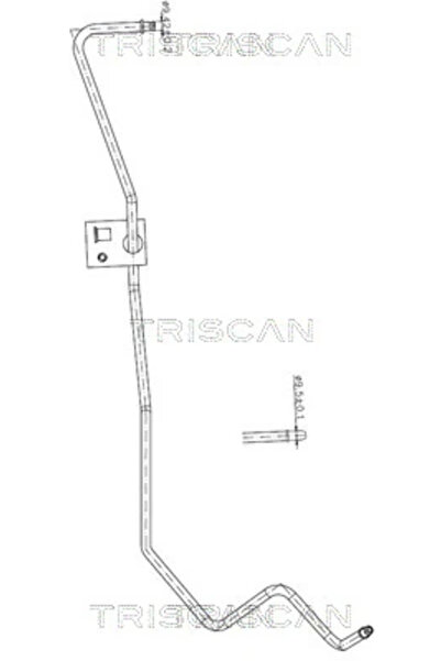 TRISCAN Хидравличен маркуч на кормилната система от кормилната кутия до разши...