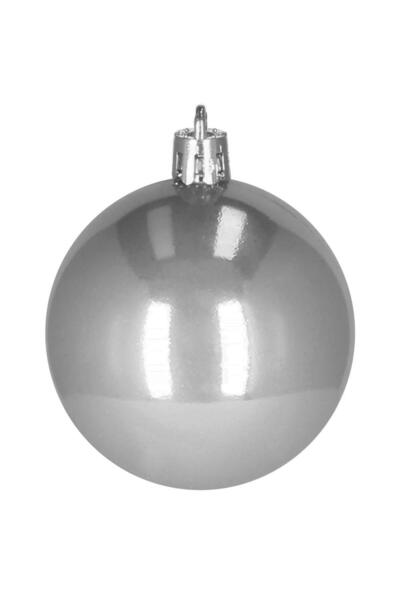 SERSIMO Christmas bauble set, 20 pieces, 5 models, 6cm, silver