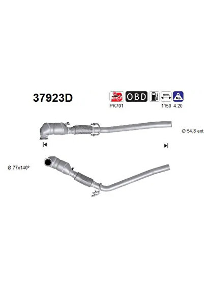 As Catalizator Audi A3 Seat Altea/Leon/Toledo 3