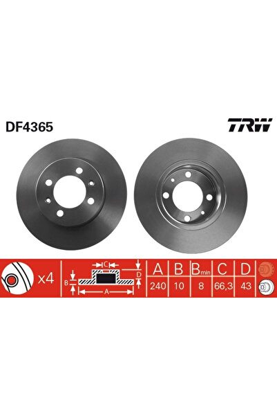 TRW Disc Frana Mg Mg Tf/Mgf