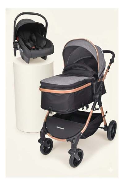Fun Moment Luxury High Landscape Reversible Baby Stroller with Car Seat