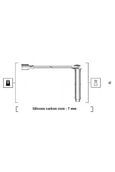 MAGNETI MARELLI Set Cablaj Aprinder Rover 25 1/75