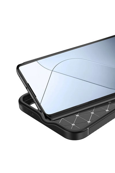 HTstore Xiaomi Compatible Redmi Note 14 Pro 4g Case Zore Black Silicone Cover