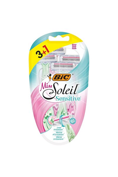 Bic بيك شفرات حلاقة ثلاثية الشفرات للبشرة الحساسة ، متنوعة 4 قطع