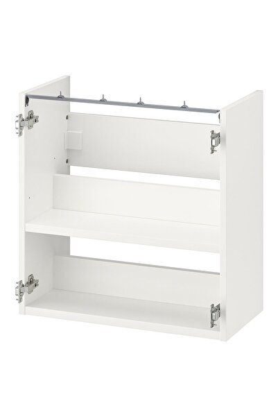 hobiurun Lavabo alt dolabı iskeleti, beyaz, 60x30x60 cm, raflı