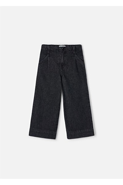 MAYORAL بنطلون بناتي واسع الساق أسود 4578