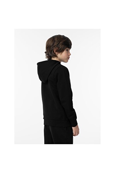 4F Boys' sweatshirt zip-up black 146