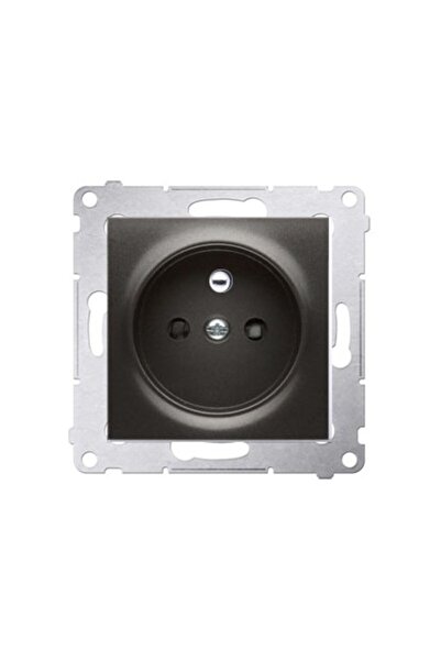 Other Priză cu împământare Simon54 antracit cu obturatoare