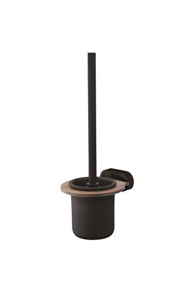 Other Perie de toaletă Bergen, neagră/lemn