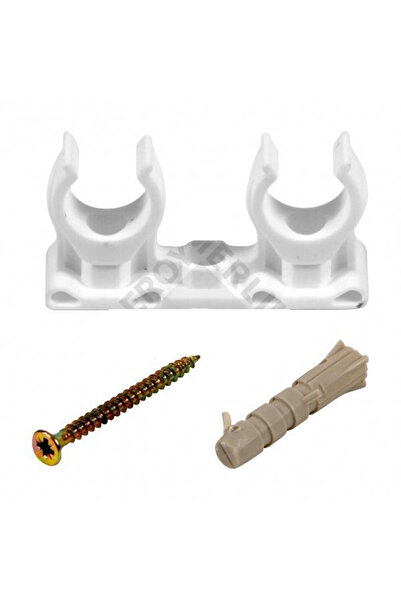 Other Suport dublu pentru țeavă de 15 mm - set de 5