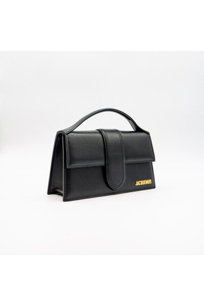 JACQUEMUS LE GRAND BAMBINO BLACK TOTE BAG