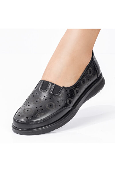 Modlet.ro Дамски черни перфорирани ежедневни обувки MOD08178