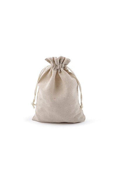 Crisalida Decorative cotton gift bag, 13 x 18 cm Dark ecru