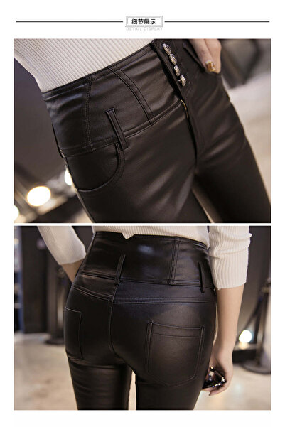 WildFashion Pantaloni casual caldurosi din material supraelastic K794-1
