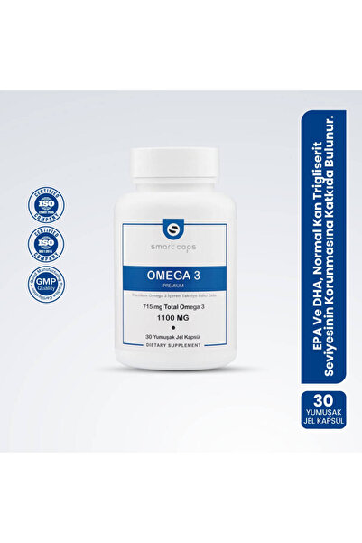Smartcaps Smart Caps Omega 3 Premium 30 Softgels