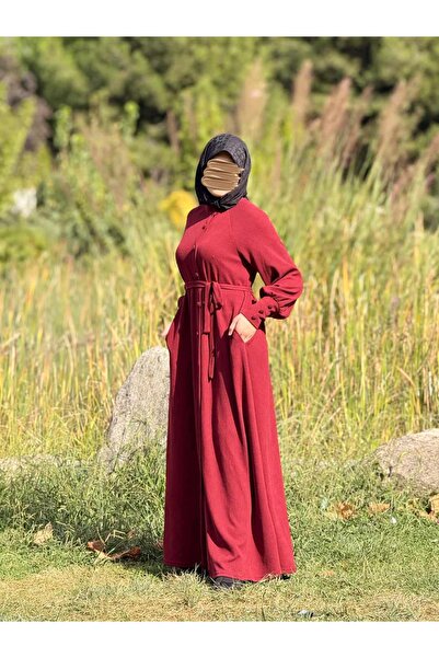 Nissra Reglan Sleeve Covered Button Knitted Ferace Anka255107