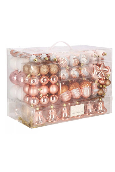 SERSIMO Set globuri și decorațiuni de Crăciun, 152 piese, diferite dimensiuni...