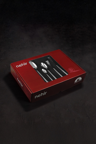 Nehir Sultan Saten 12-Person 60-Piece Cutlery Set with Box