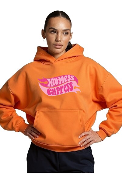 ArtYus Unisex Hot Mess Colorful Special cu imprimeu Cotton supradimensionat c...