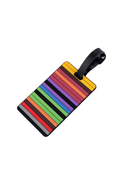 Crisalida Eticheta pentru identificare bagaje Crisalida, 6,5 x 10 cm, Multicolor