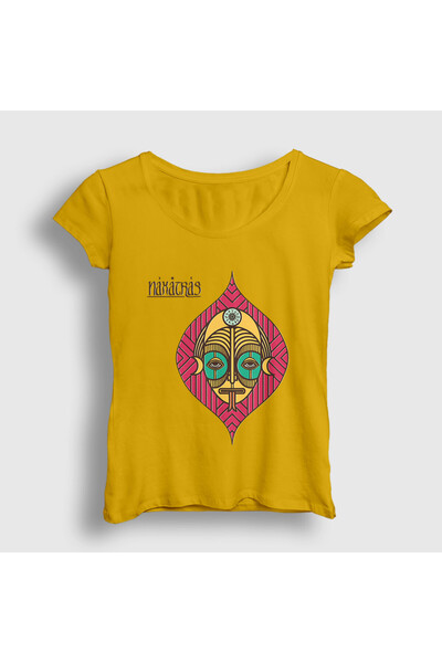 Presmono Women's Yellow Band Naxatras T-Shirt 576647Tt